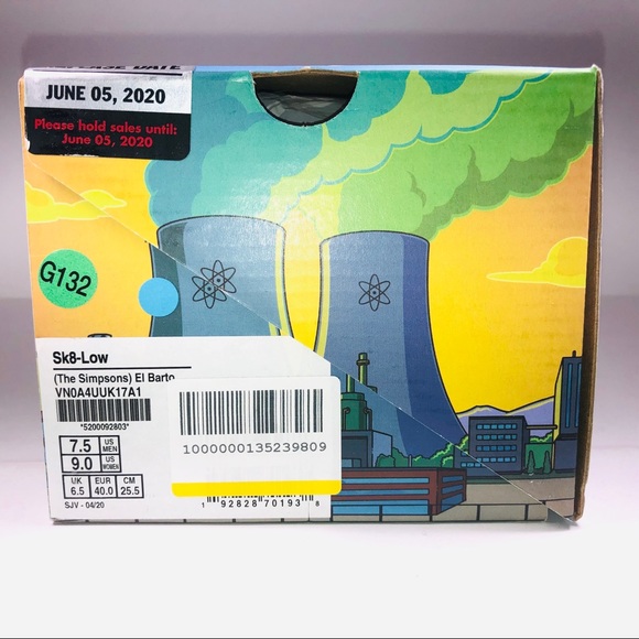 VANS SK8 Low The Simpsons El Barto Multicolor Shoe - Picture 10 of 10